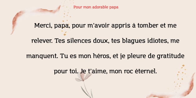 Merci Papa Pour Tout